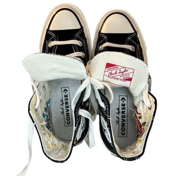 Chuck Taylor Embroidered HIgh Tops Black - Picture 8 of 8